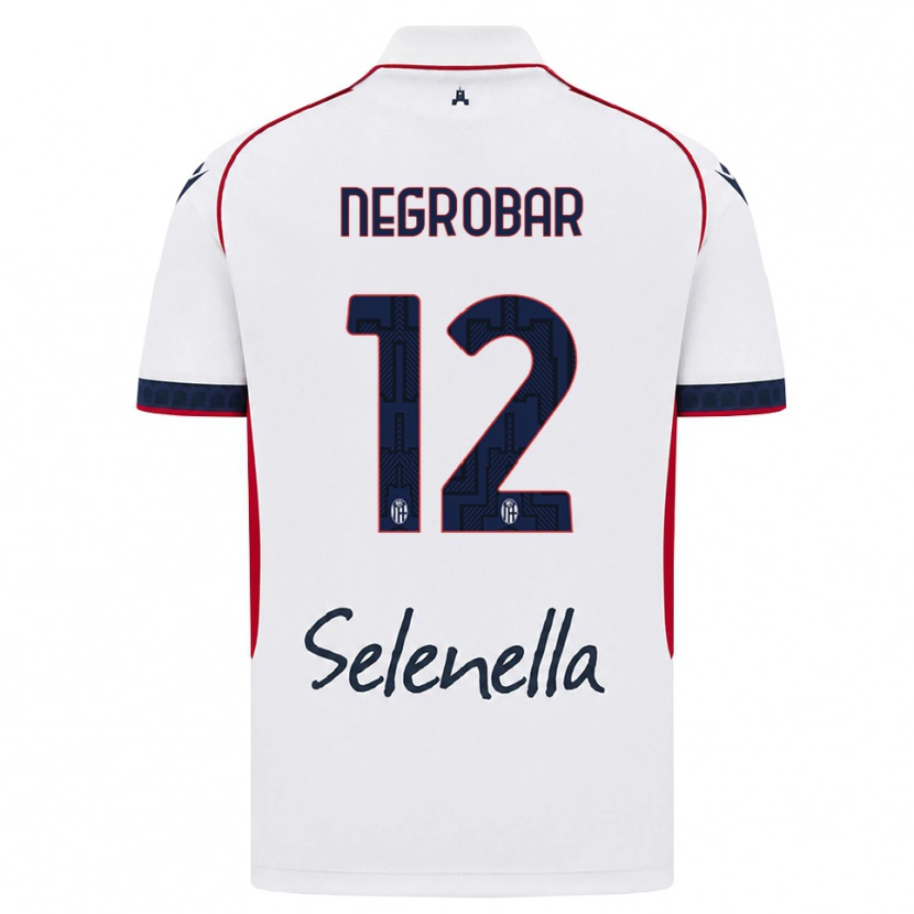 DanxenメンズLucas Negrobar#12ホワイト レッド ロイヤルブルーアウェイシャツ2026/27ジャージーユニフォーム