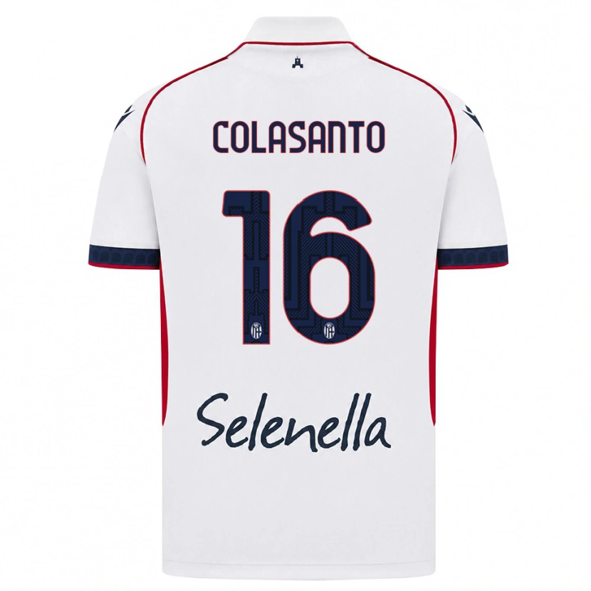 DanxenメンズPietro Colasanto#16ホワイト レッド ロイヤルブルーアウェイシャツ2026/27ジャージーユニフォーム