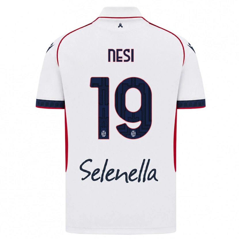 DanxenメンズLuca Nesi#19ホワイト レッド ロイヤルブルーアウェイシャツ2026/27ジャージーユニフォーム