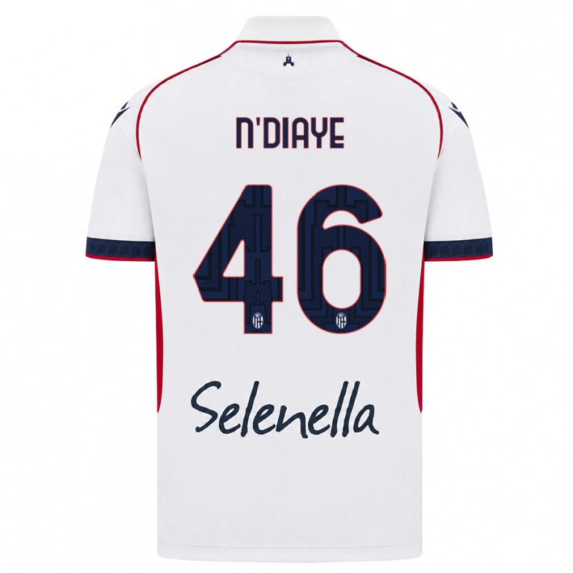 DanxenメンズAntoine N\'Diaye#46ホワイト レッド ロイヤルブルーアウェイシャツ2026/27ジャージーユニフォーム