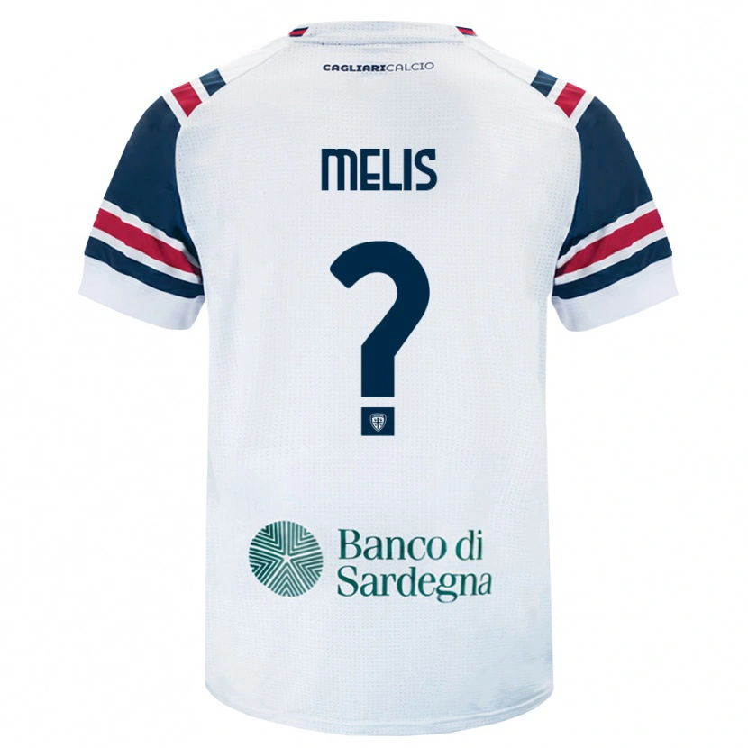 DanxenメンズGabriele Melis#0ホワイト レッド グリーンアウェイシャツ2026/27ジャージーユニフォーム