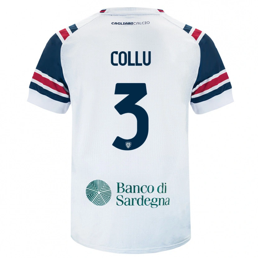 DanxenメンズDavide Collu#3ホワイト レッド グリーンアウェイシャツ2026/27ジャージーユニフォーム