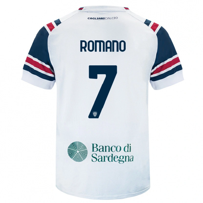 DanxenメンズAntonio Romano#7ホワイト レッド グリーンアウェイシャツ2026/27ジャージーユニフォーム