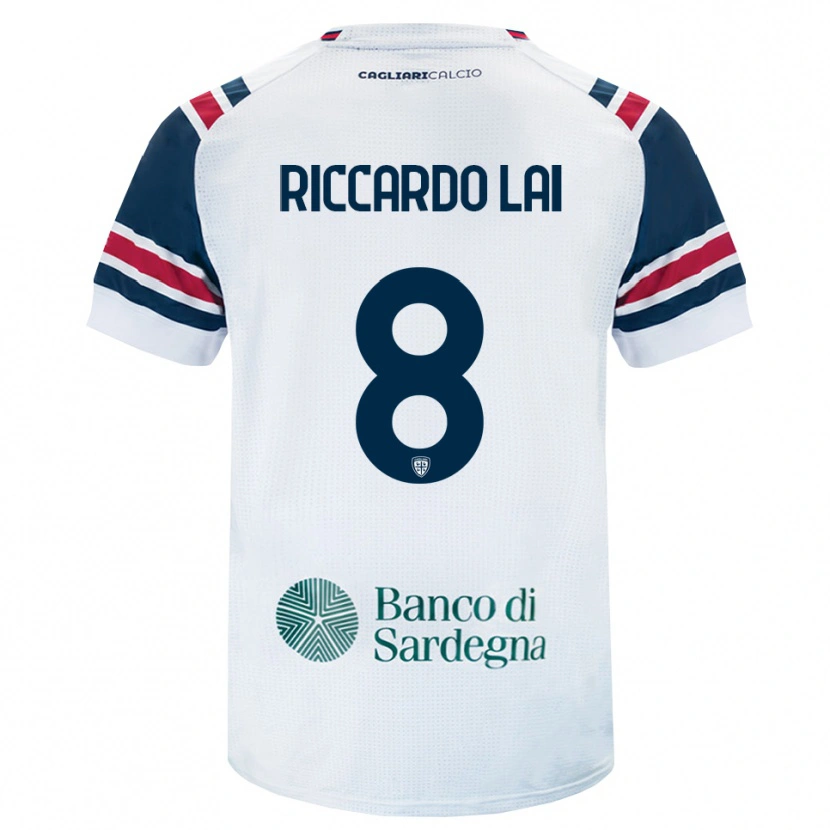 DanxenメンズRiccardo Lai#8ホワイト レッド グリーンアウェイシャツ2026/27ジャージーユニフォーム