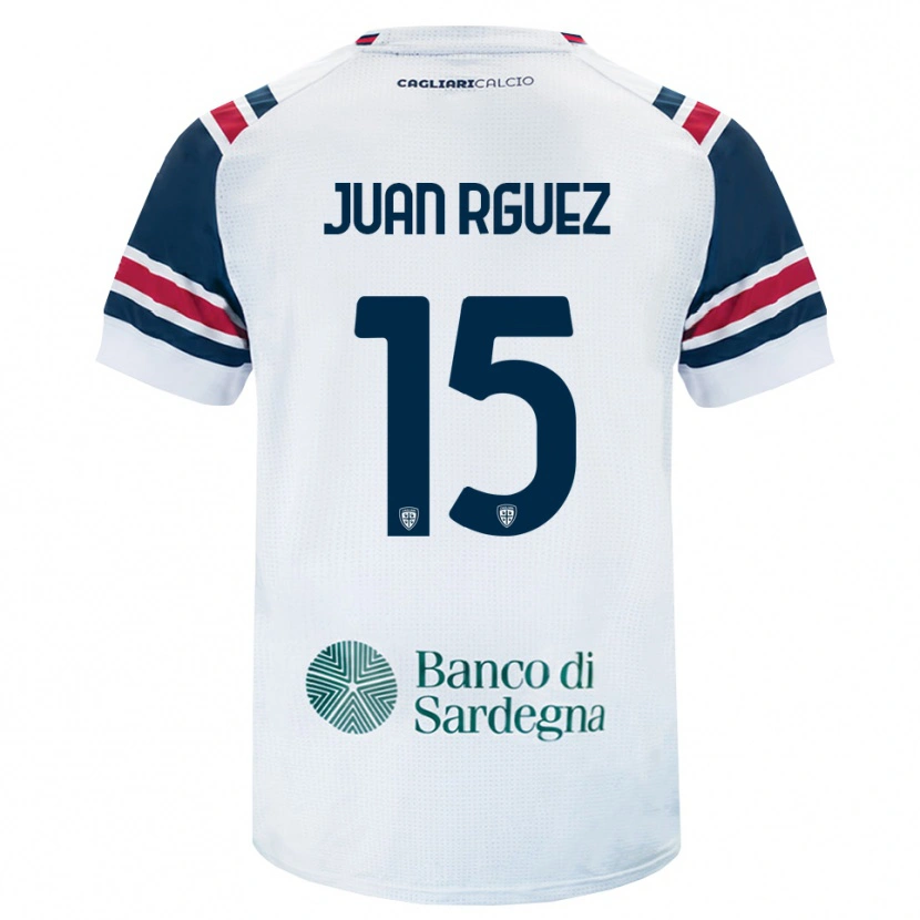 DanxenメンズJuan Rodríguez#15ホワイト レッド グリーンアウェイシャツ2026/27ジャージーユニフォーム