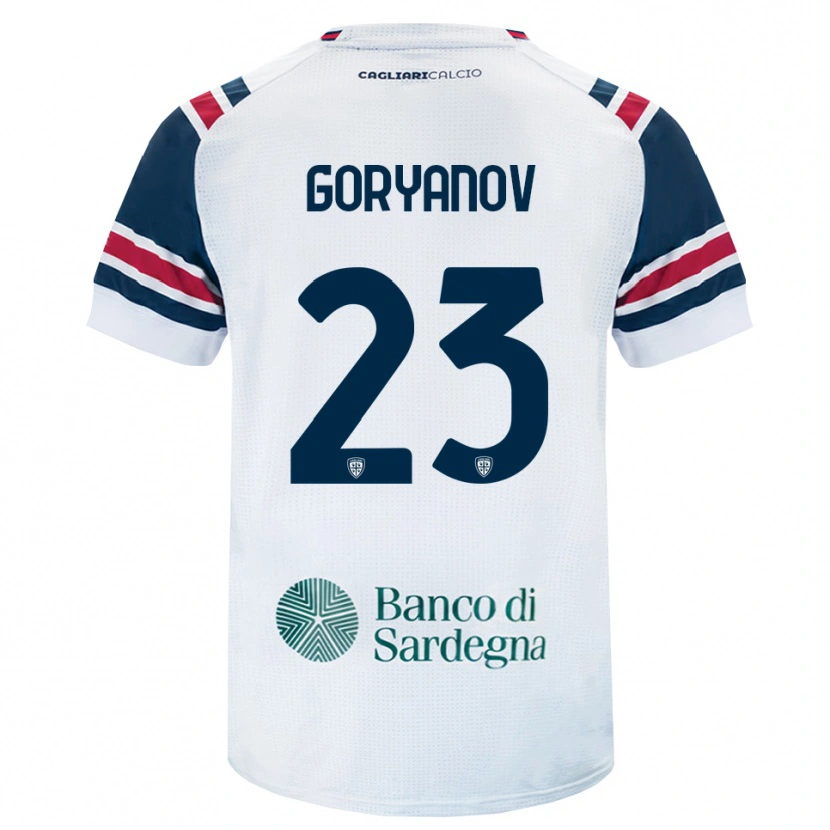 DanxenメンズKristiyan Goryanov#23ホワイト レッド グリーンアウェイシャツ2026/27ジャージーユニフォーム