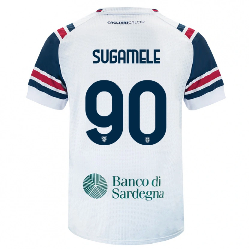 DanxenメンズAlessandro Sugamele#90ホワイト レッド グリーンアウェイシャツ2026/27ジャージーユニフォーム