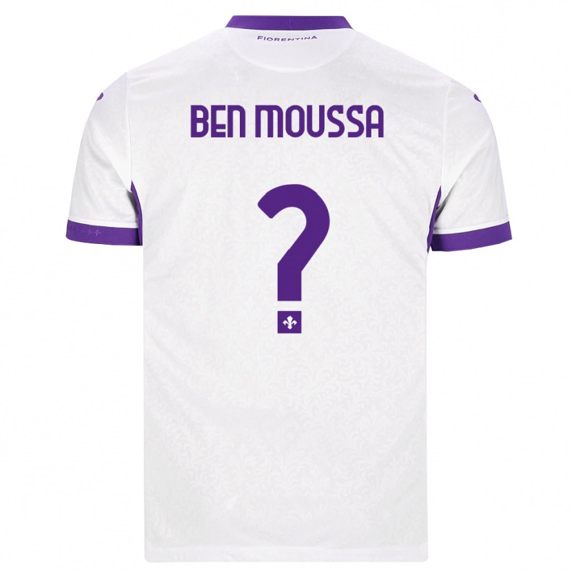 DanxenメンズMehdi Ben Moussa#0ホワイト パープルアウェイシャツ2026/27ジャージーユニフォーム