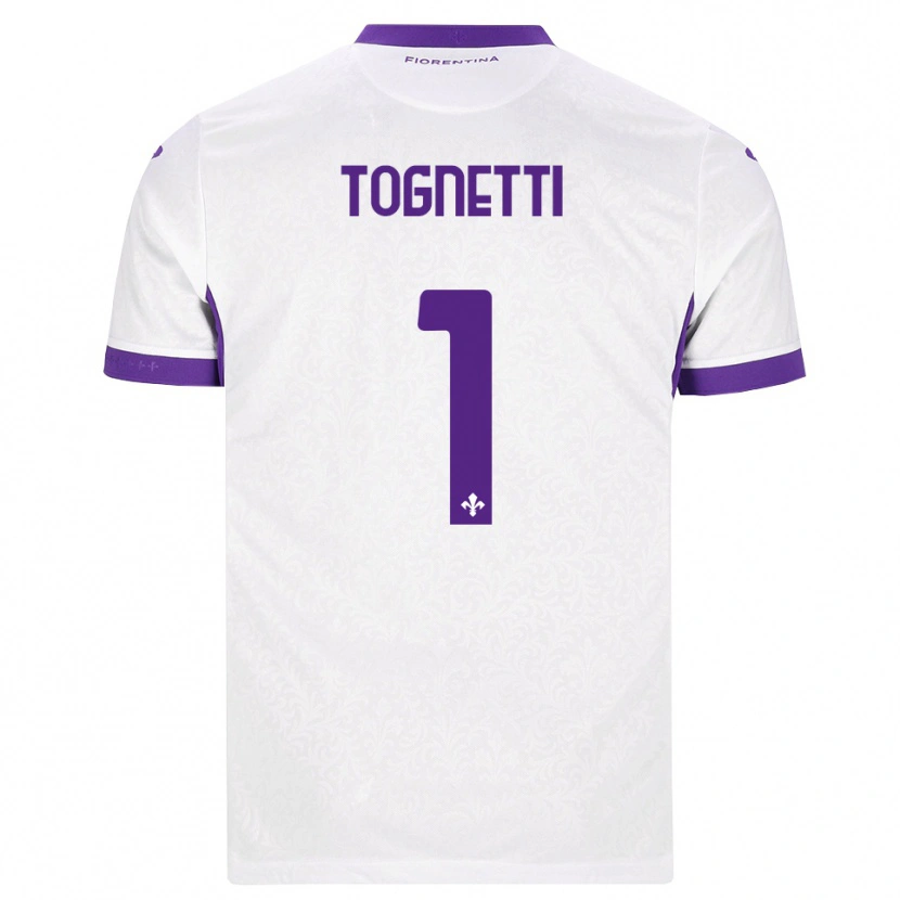 DanxenメンズLaerte Tognetti#1ホワイト パープルアウェイシャツ2026/27ジャージーユニフォーム