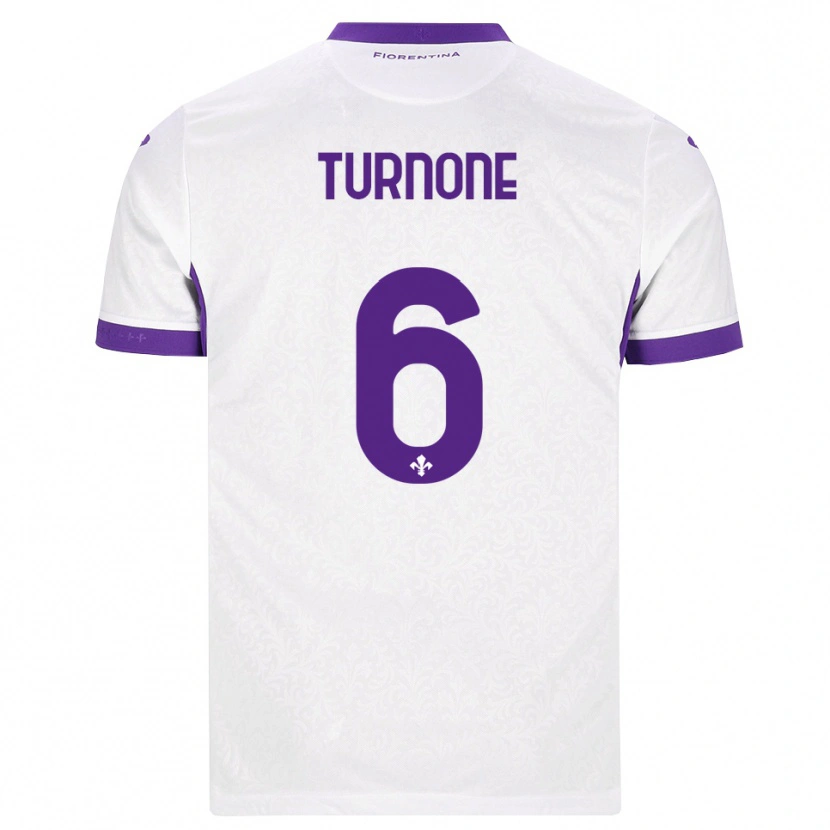 DanxenメンズNiccolò Turnone#6ホワイト パープルアウェイシャツ2026/27ジャージーユニフォーム