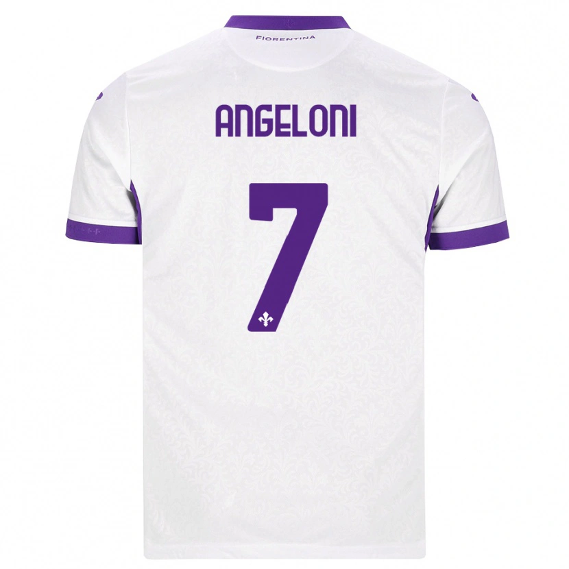 DanxenメンズAlberto Angeloni#7ホワイト パープルアウェイシャツ2026/27ジャージーユニフォーム