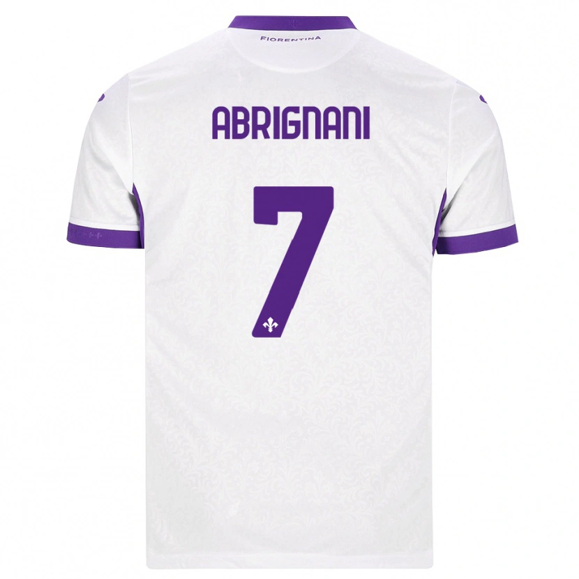 DanxenメンズFilippo Abrignani#7ホワイト パープルアウェイシャツ2026/27ジャージーユニフォーム