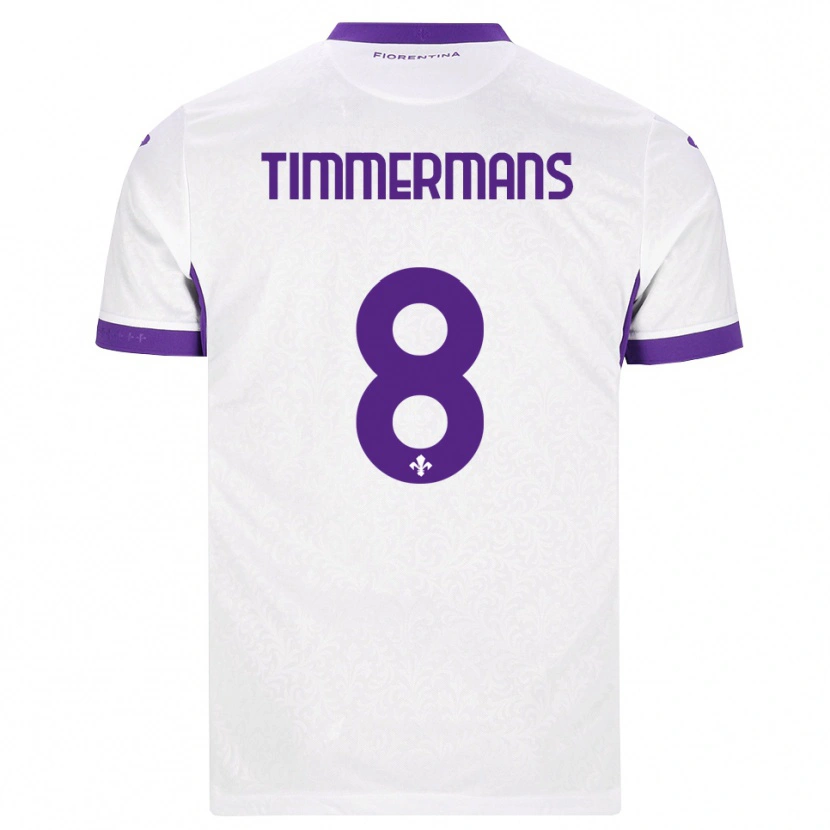 DanxenメンズLoric Timmermans#8ホワイト パープルアウェイシャツ2026/27ジャージーユニフォーム