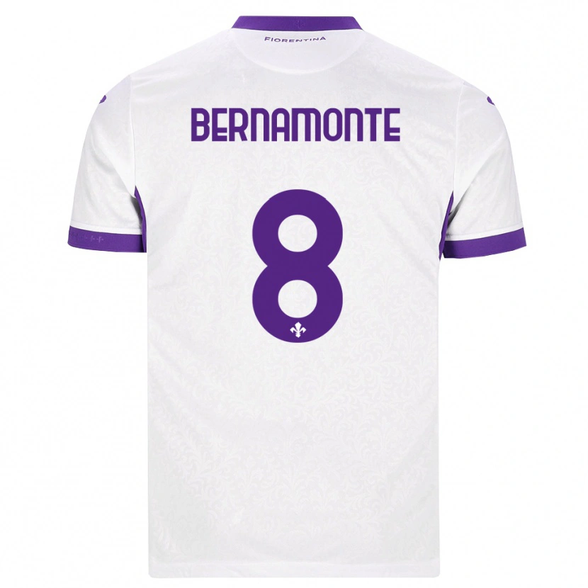 DanxenメンズLorenzo Bernamonte#8ホワイト パープルアウェイシャツ2026/27ジャージーユニフォーム
