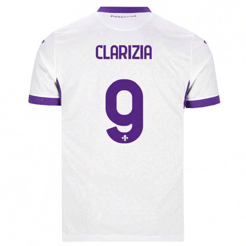 DanxenメンズLeonardo Clarizia#9ホワイト パープルアウェイシャツ2026/27ジャージーユニフォーム