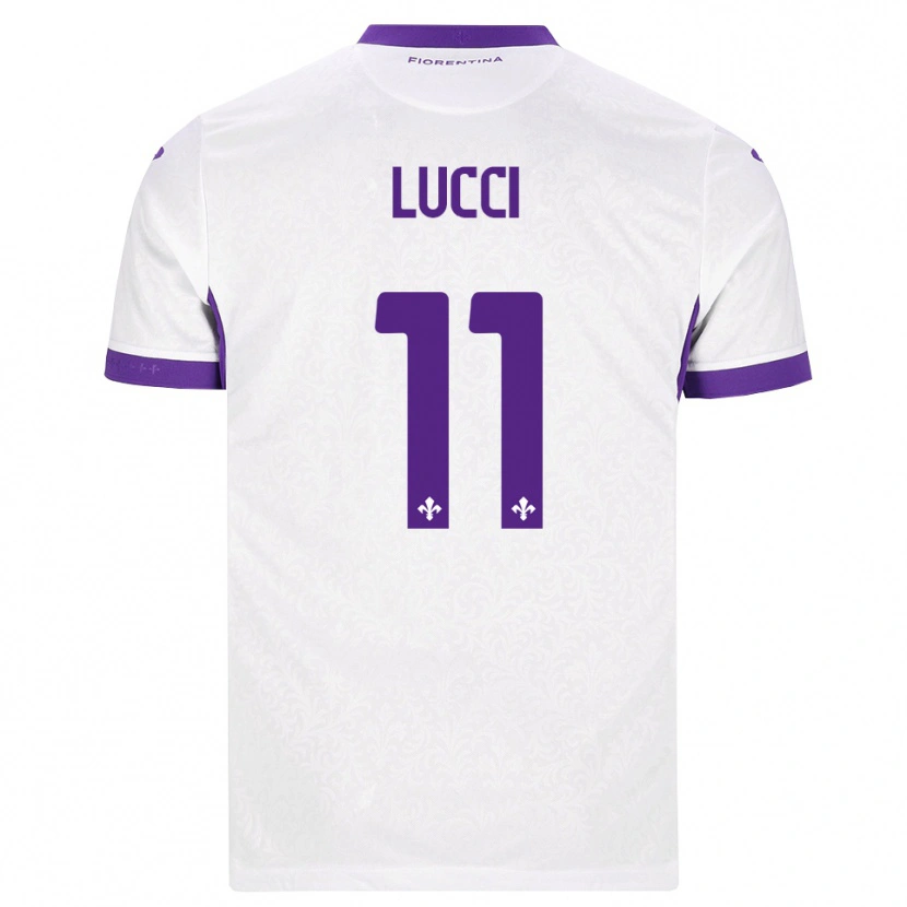 DanxenメンズLeonardo Lucci#11ホワイト パープルアウェイシャツ2026/27ジャージーユニフォーム