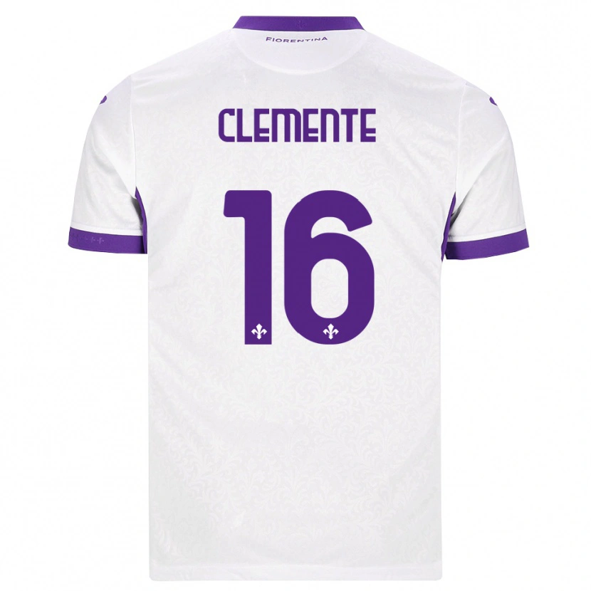 DanxenメンズRaffaele Clemente#16ホワイト パープルアウェイシャツ2026/27ジャージーユニフォーム