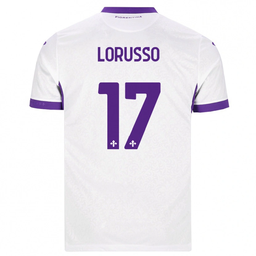 DanxenメンズAngelo Lorusso#17ホワイト パープルアウェイシャツ2026/27ジャージーユニフォーム