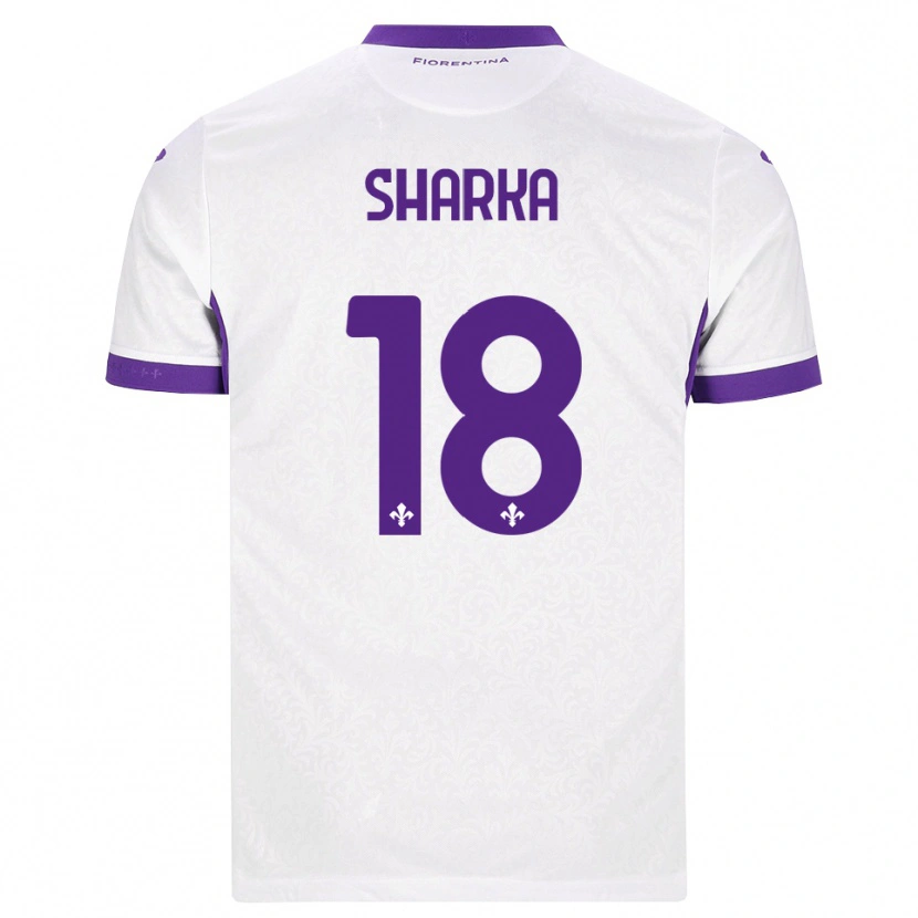 DanxenメンズGentjan Sharka#18ホワイト パープルアウェイシャツ2026/27ジャージーユニフォーム