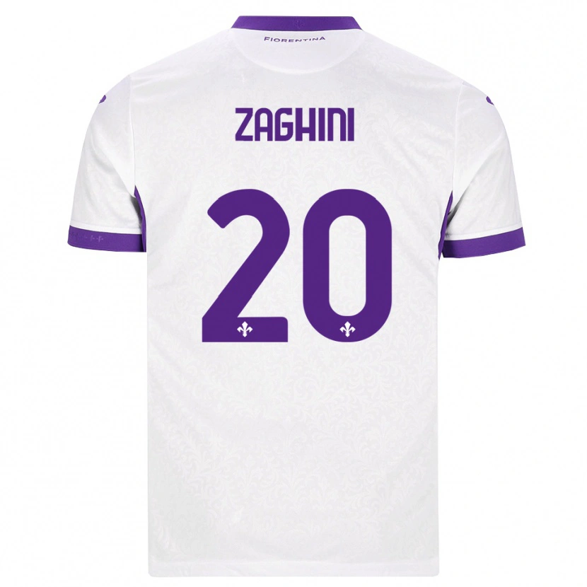 DanxenメンズAlice Zaghini#20ホワイト パープルアウェイシャツ2026/27ジャージーユニフォーム