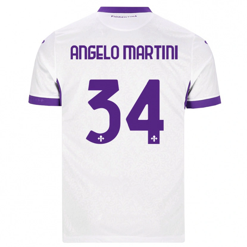 DanxenメンズAngelo Martini#34ホワイト パープルアウェイシャツ2026/27ジャージーユニフォーム