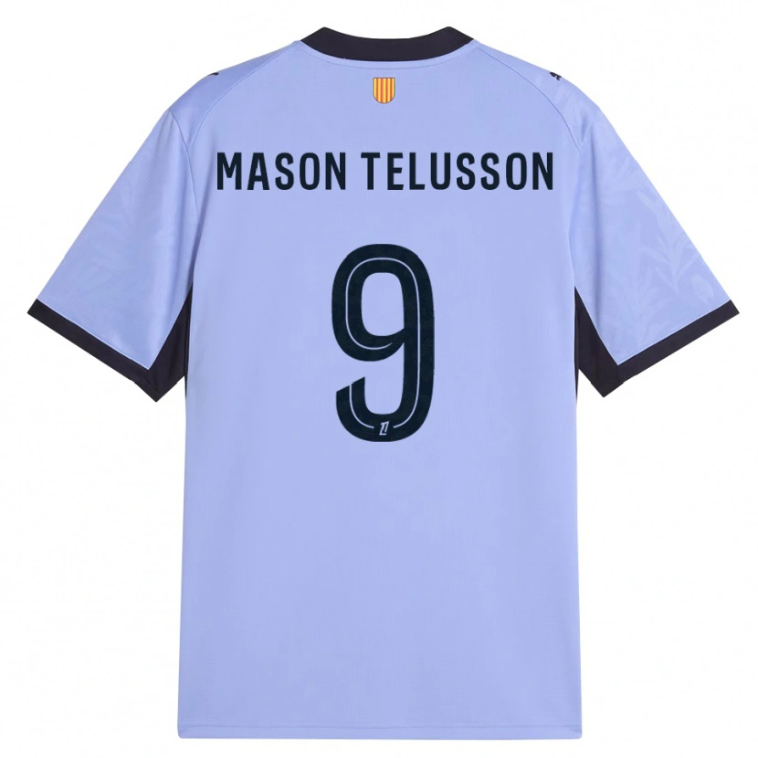 DanxenメンズJah-Mason Telusson#9ラベンダー 黒サードユニフォームシャツ2026/27ジャージーユニフォーム
