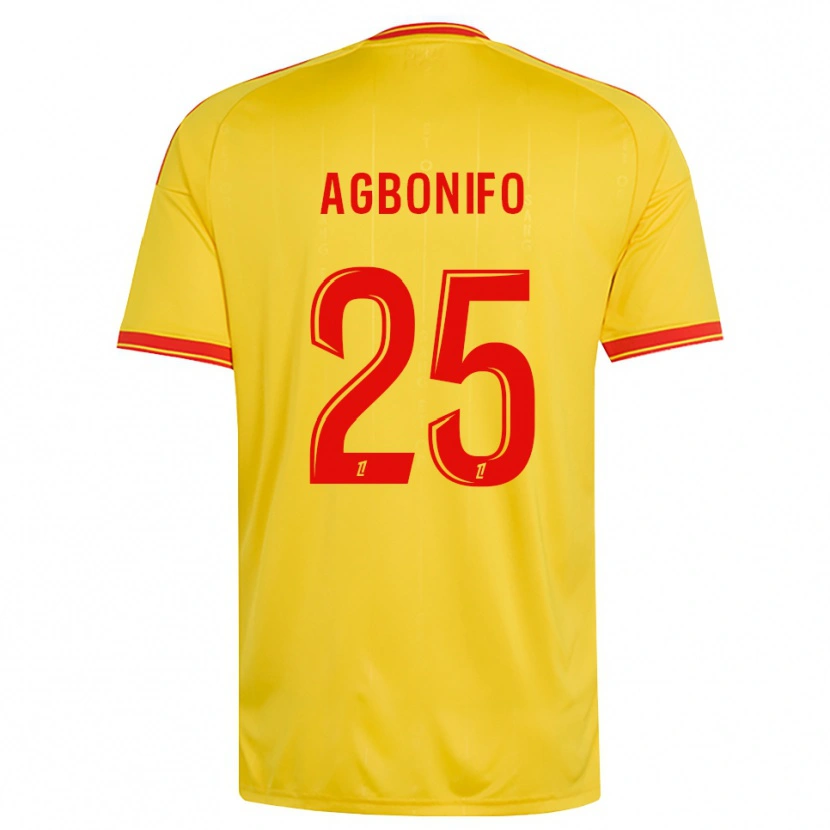 DanxenレディースJeremy Agbonifo#25金 オレンジ 赤ホームシャツ2026/27ジャージーユニフォーム