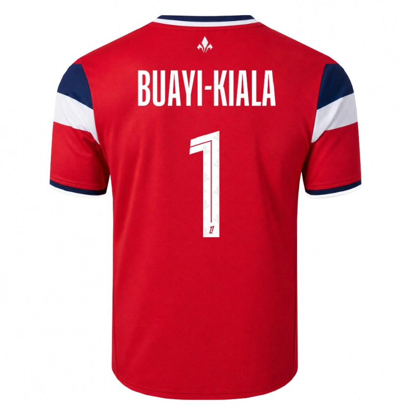 DanxenレディースIsraël Buayi-Kiala#1赤 白 ロイヤルブルーホームシャツ2026/27ジャージーユニフォーム