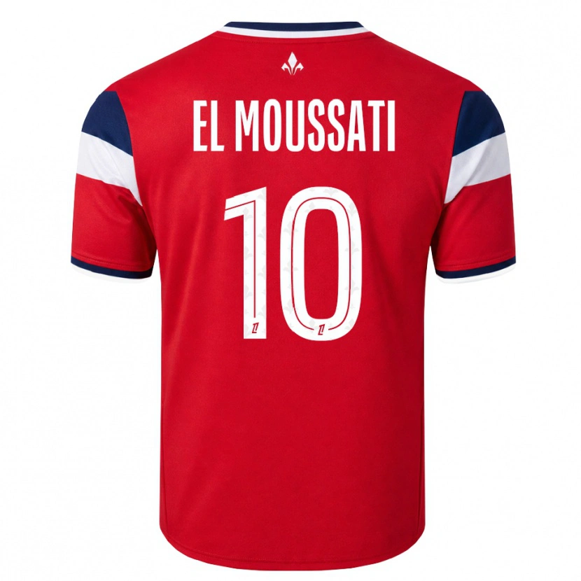 DanxenレディースRedouane El Moussati#10赤 白 ロイヤルブルーホームシャツ2026/27ジャージーユニフォーム