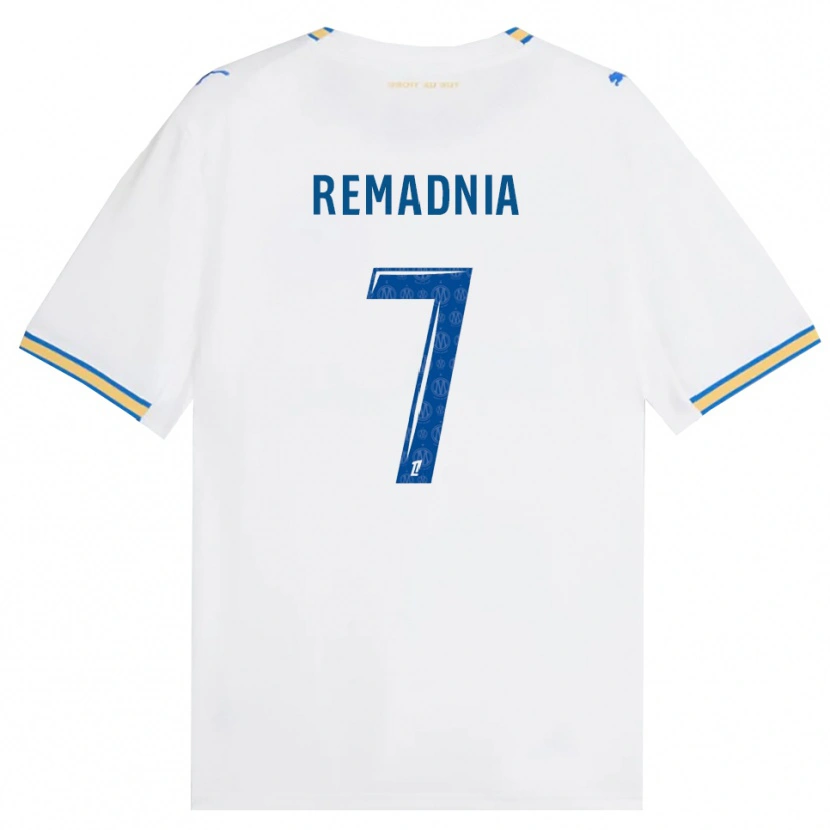 DanxenレディースSaïd Remadnia#7ドジャーブルー 白ホームシャツ2026/27ジャージーユニフォーム