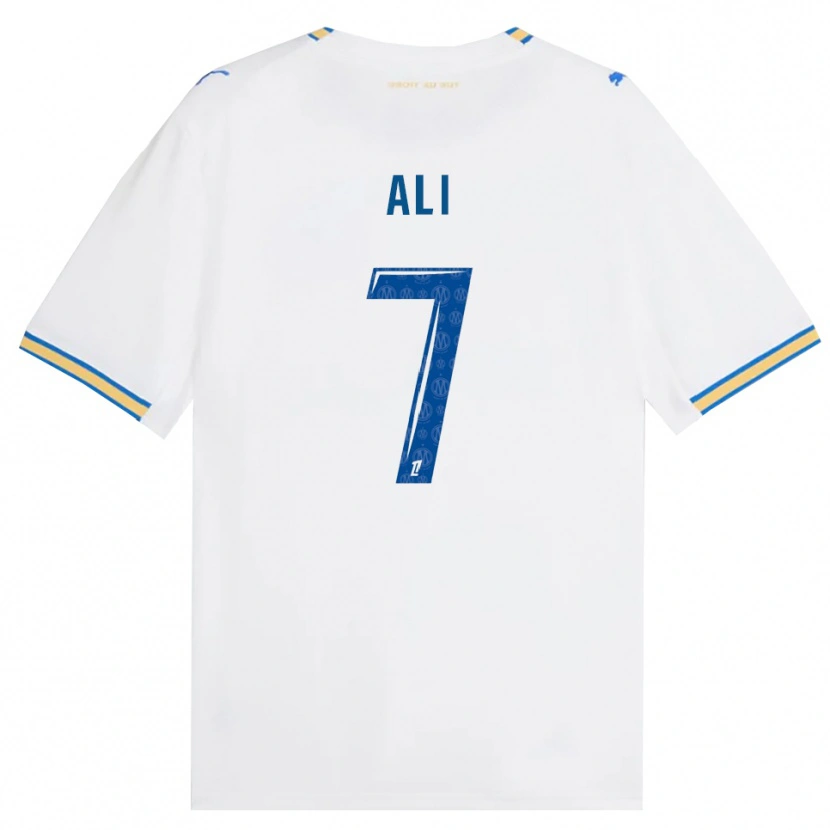DanxenレディースAzhar Ali#7ドジャーブルー 白ホームシャツ2026/27ジャージーユニフォーム
