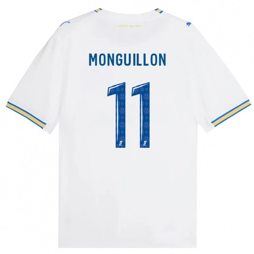 DanxenレディースCoralie Monguillon#11ドジャーブルー 白ホームシャツ2026/27ジャージーユニフォーム