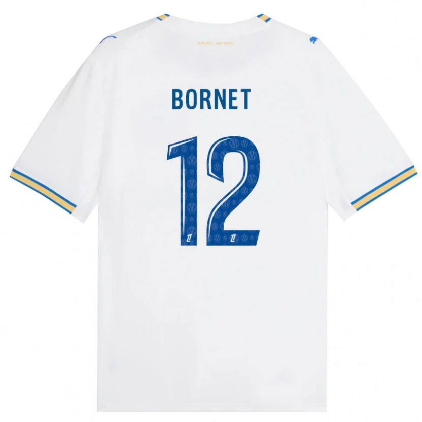 DanxenレディースCamille Bornet#12ドジャーブルー 白ホームシャツ2026/27ジャージーユニフォーム