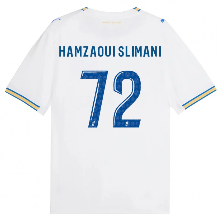 Danxenレディースハイラン・ハムザウィ・スリマニ#72ドジャーブルー 白ホームシャツ2026/27ジャージーユニフォーム