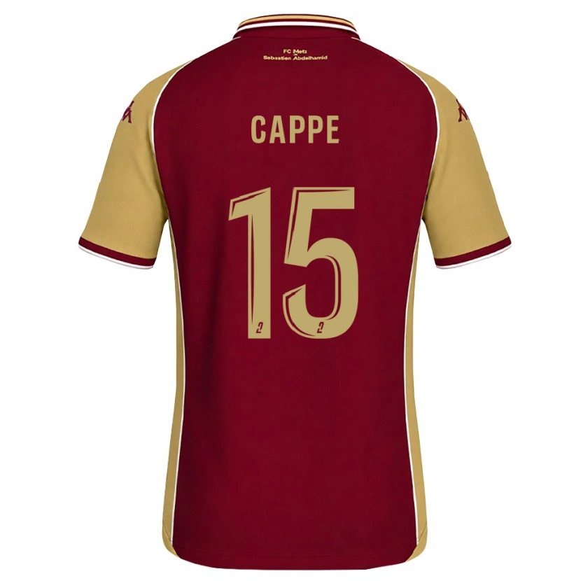 DanxenレディースDjibril Cappe#15ゴールデンロッド ダークレッドホームシャツ2026/27ジャージーユニフォーム