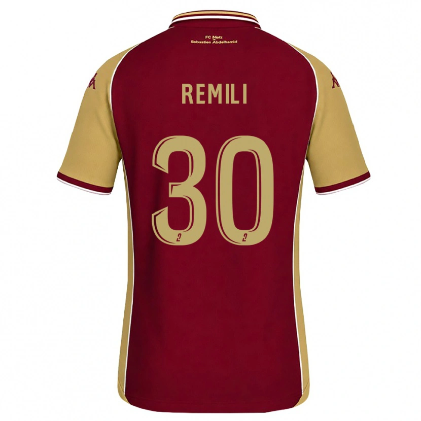 DanxenレディースCélia Remili#30ゴールデンロッド ダークレッドホームシャツ2026/27ジャージーユニフォーム