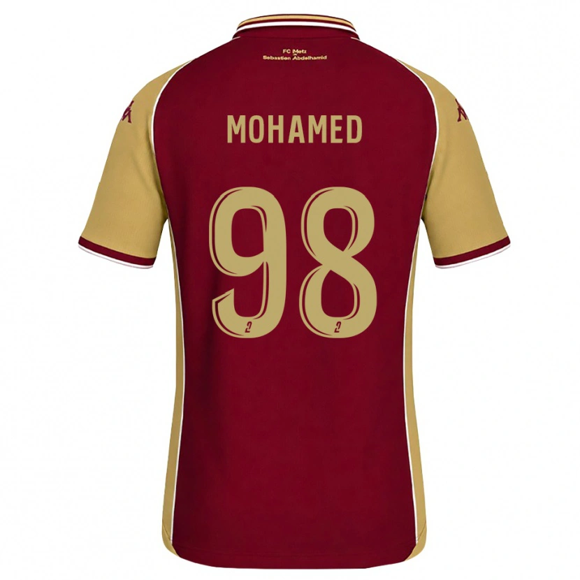 DanxenレディースIdris Mohamed#98ゴールデンロッド ダークレッドホームシャツ2026/27ジャージーユニフォーム