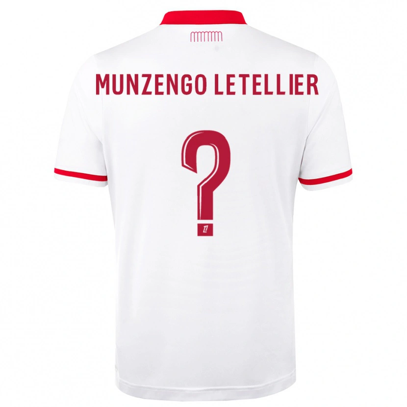 DanxenレディースViany Munzengo Letellier#0赤 白ホームシャツ2026/27ジャージーユニフォーム