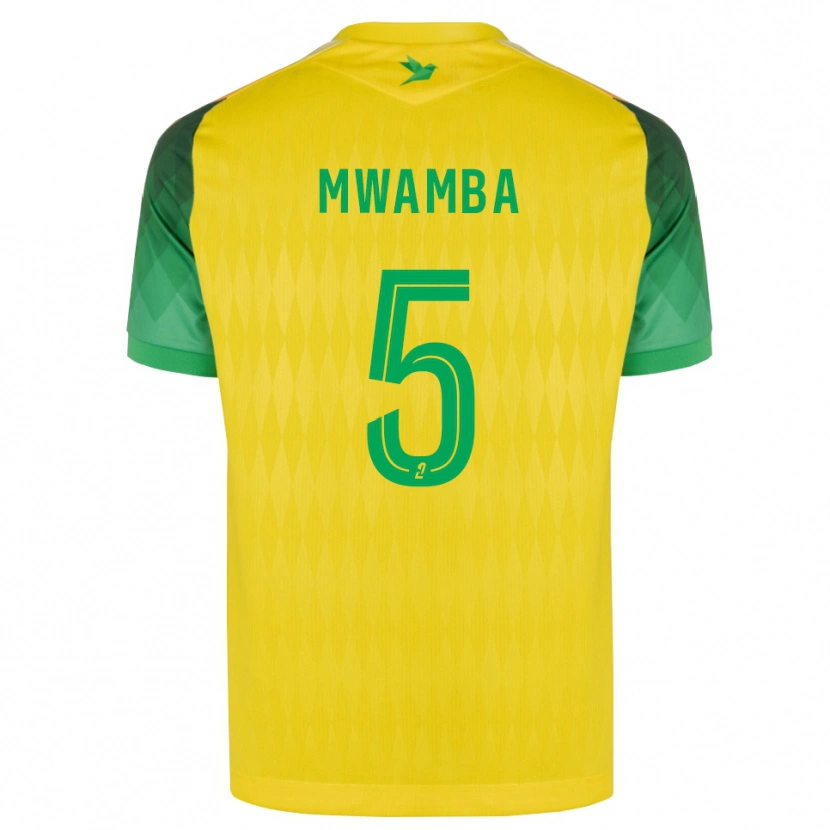 DanxenレディースMusunda Mwamba#5黄 緑 赤ホームシャツ2026/27ジャージーユニフォーム