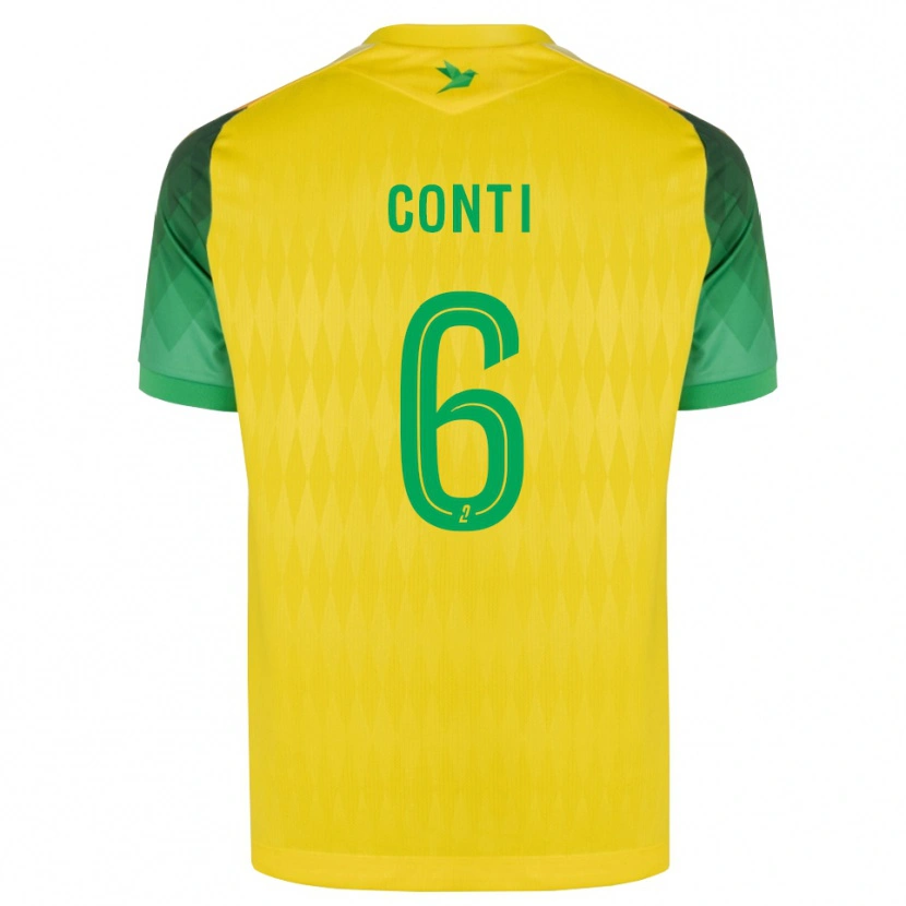 DanxenレディースAlexandre Conti#6黄 緑 赤ホームシャツ2026/27ジャージーユニフォーム