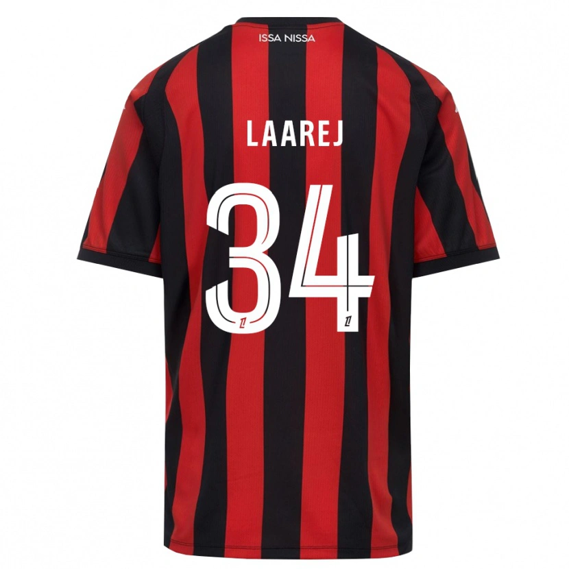 DanxenレディースNassim Laarej#34赤 黒 白ホームシャツ2026/27ジャージーユニフォーム