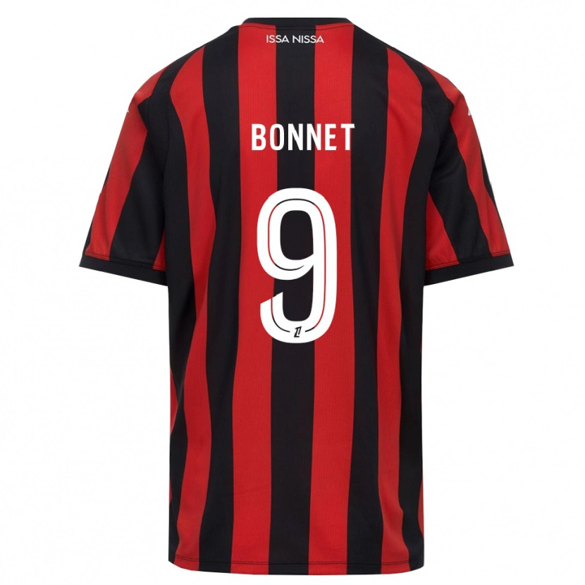 DanxenレディースThomas Bonnet#9赤 黒 白ホームシャツ2026/27ジャージーユニフォーム