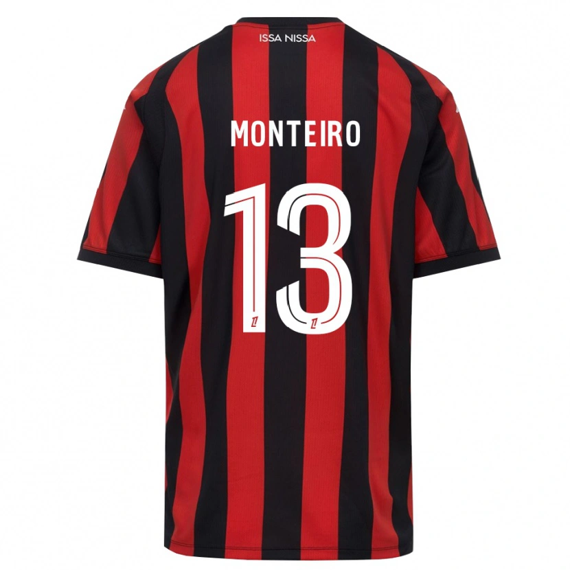 DanxenレディースLaurenzo Monteiro#13赤 黒 白ホームシャツ2026/27ジャージーユニフォーム