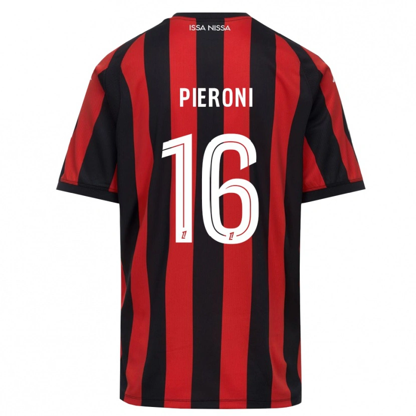 DanxenレディースDorian Pieroni#16赤 黒 白ホームシャツ2026/27ジャージーユニフォーム