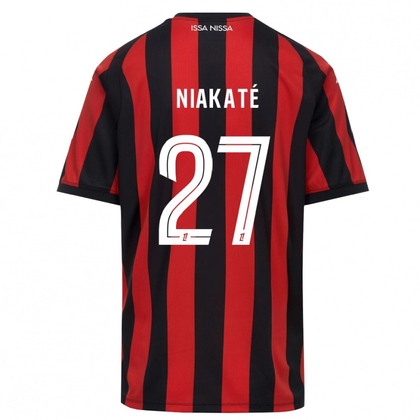 DanxenレディースYakaré Niakaté#27赤 黒 白ホームシャツ2026/27ジャージーユニフォーム
