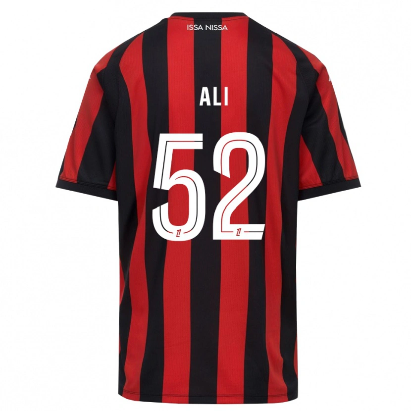 DanxenレディースKéfren Ali#52赤 黒 白ホームシャツ2026/27ジャージーユニフォーム