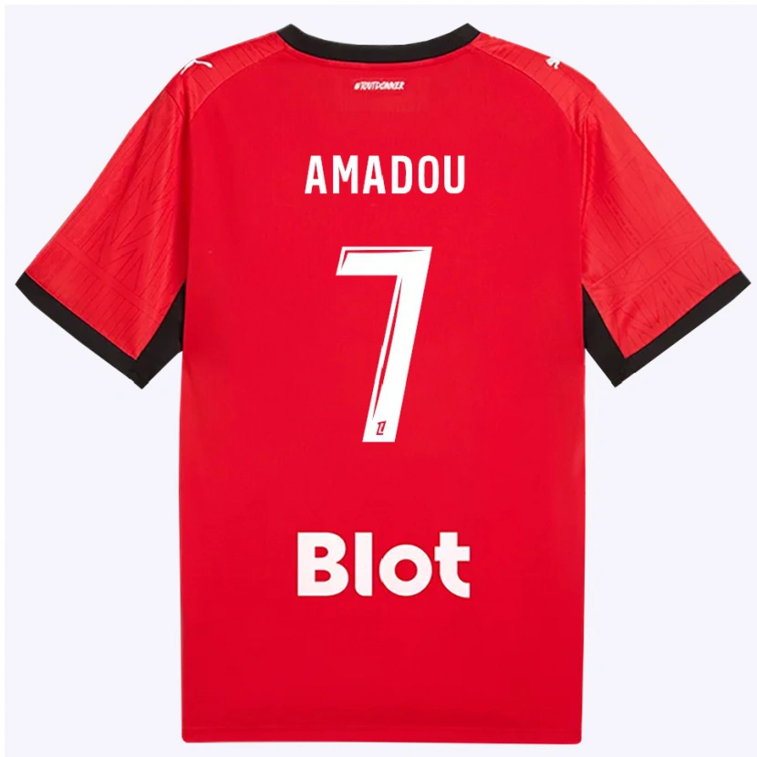 DanxenレディースAmadou Diallo#7赤 黒 白ホームシャツ2026/27ジャージーユニフォーム