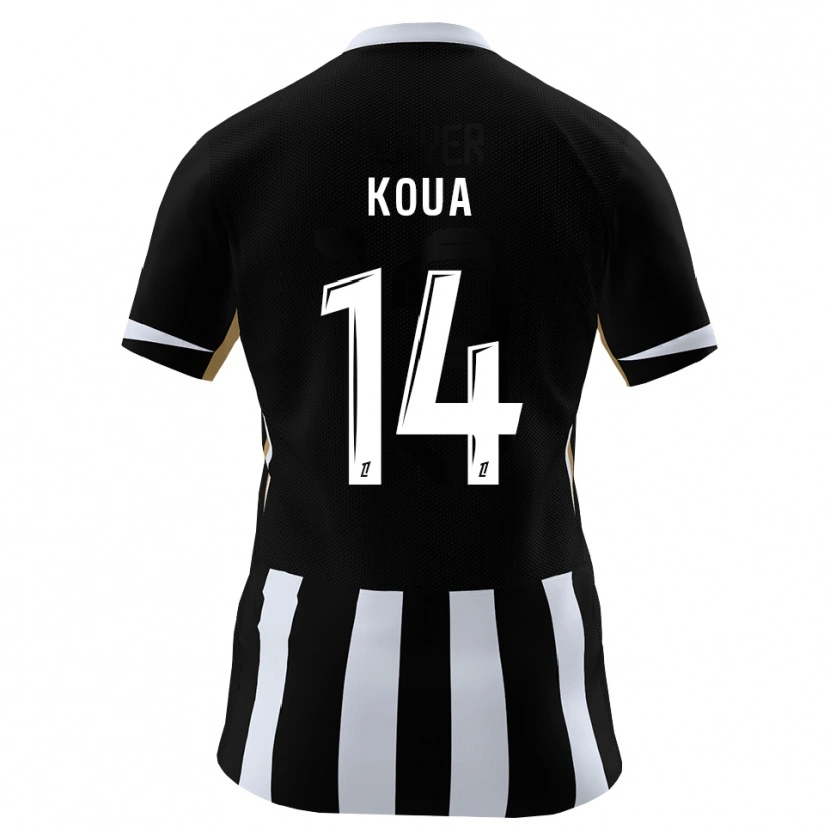 DanxenレディースMoran Koua#14黒 青ホームシャツ2026/27ジャージーユニフォーム