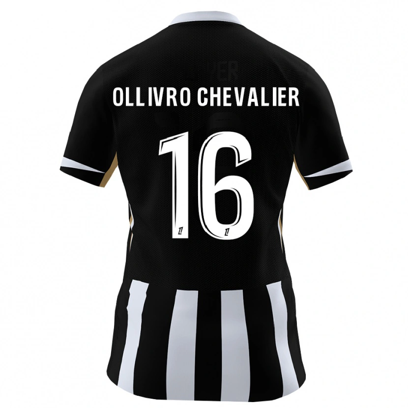 DanxenレディースSacha Ollivro Chevalier#16黒 青ホームシャツ2026/27ジャージーユニフォーム