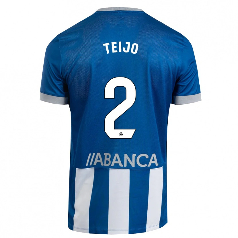 DanxenレディースQuique Teijo#2青 グレー 白ホームシャツ2026/27ジャージーユニフォーム